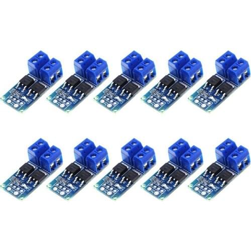 HLZS-10PCS DC 5V-36V 15A(Max 30A) MOSFET MOS FET Trigger Switch Driver Module 0-20KHz PWM Regulator Control Panel