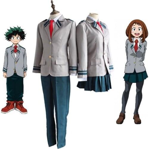 Anime cosplay Boku no Hero Academia Midoriya Izuku Bakugou Katsuki Gray My Hero Academia School Uniform Cosplay Costumes