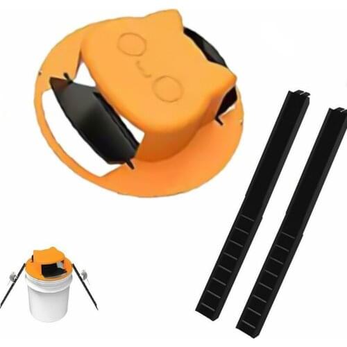 Automatic Trap Rat Catcher 5 Gal Bucket Flip Slide Lid Mouse Trap Catcher Outdoor Rat Mice Catching No Bucket