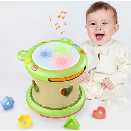 6-12 Months Baby Music Toys Hand Drums Children Musical Instruments Pat Drum Baby Toys Educational Puzzle Toys Children Kids
