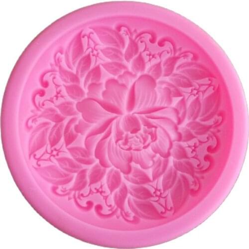 Flower Shape Soap Mould Silicone Fondant Dessert Moon Cake Mold Handmade Soap Making m170