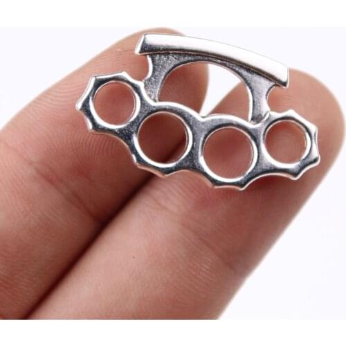 30pcs/lot AI Punch Knuckle Dusters DIY Handmade Pendant Necklace Earring Accessories Charms Findings Jewelry Making Supplies