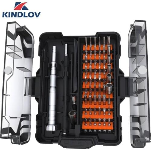 KINDLOV Screwdriver Set Precision Screw Driver Bit Kit Magnetic Torx Phillips Hex Bits 62 In 1 Hand Tool For Laptop Mobile Phone