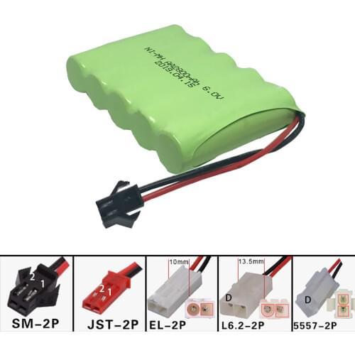 6V 2800mAh NI-MH Battery for RC Toy Electric toy security facilities electric toy AA battery 6 v battery group SM/EL-2P/JST/PlUG