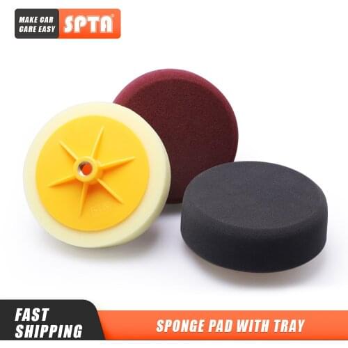 Single Sale) SPTA 6inch/150mm Polishing Pad with M14 Thread Backing Plate Car Paint Waxing Sponge Polishing Disc for RO Polishe