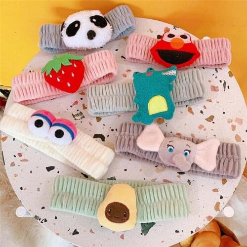 Face Wash Hair Bands Simple And Sweet Headwear Plush Cartoon Pictures Headbands For Women