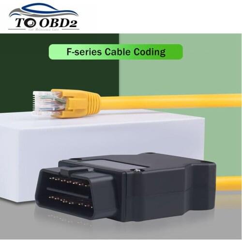 Professional Ethernet to OBD 16Pin Interface Cable F-Series for BMW ENET E-SYS ICOM Coding Diagnostic Cable Free shipping