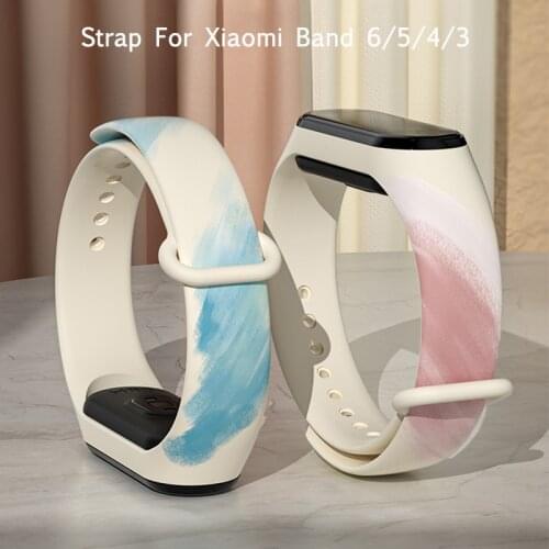 Strap For Xiaomi Mi Band 6 5 4 3 Silicone Bracelet Replacement Wristband For Amazfit Band 5 Colorful Strap For Xiaomi Mi Band 5