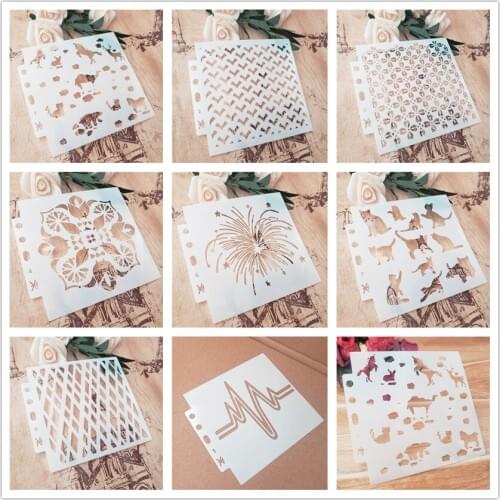Seagull plastic mold shield DIY cake scrapbook stencils hollow Embellishments printing lace ruler Valentines Day