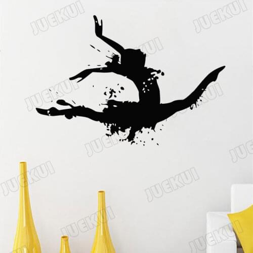 Dance Girl Graffiti Pattern Wall Stickers for Dancing Room Nursery Girls Vinyl Wall Decals Bedroom Gift Hobby Vinyl Murals L932