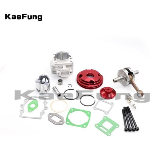 Motorcycle dirt pit BIKE ATV 49CC 2 STROKE 44mm cylinder piston Spark plug gasket Kit WIth 44-6 Crankshaft FOR STAGE