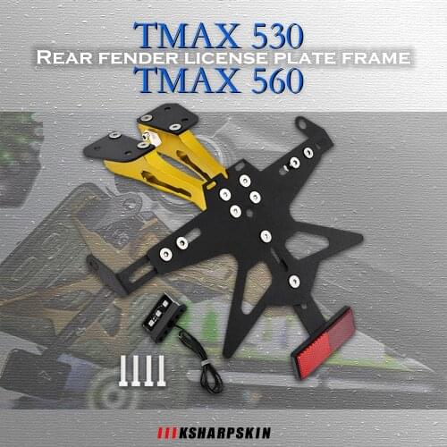 Motorcycle Rear Support License Plate Neatly Rear License Plate For YAMAHA TMAX 530 TMAX530 DX SX 2017-2020 TAMX560 2018-2020