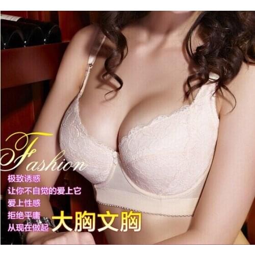 Ladies VS Secret Plus size bra Brand push up big breast sexy lace Bralette large C D E F cup bras for women lingerie dress C3203