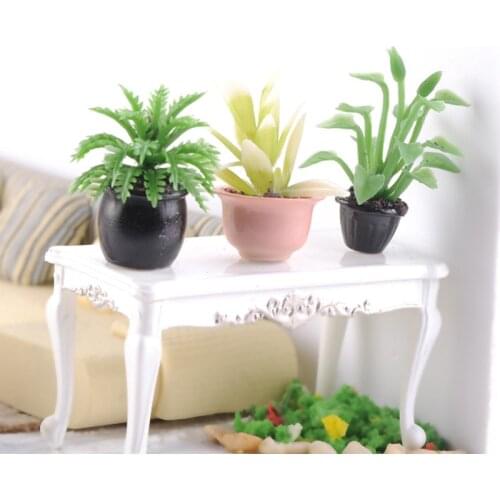 10pcs Model material DIY finished flower pot indoor sand table material model building send randomly 1:20 1:25 1:30 scale