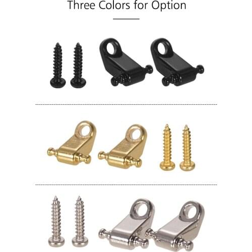 2pcs Guitar String Roller Retainer Guide Electric Guitar String Retainer Replacement with Mounting Screws Guitar Accessories
