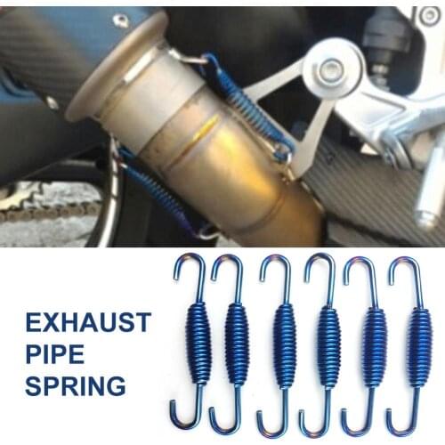 6pcs New Motorcycle Motorbike Exhaust Tube Springs Hook For Muffler Connect Pipe 68mm Moto Accessories Dropshipping