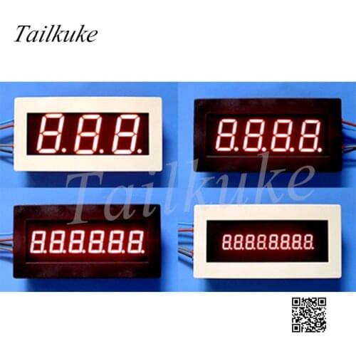 96x48 3 Bit 4 Bit 6 Bit 8 Bit Modbus RTU Digital Tube RS485 Meter Head PLC Serial LED Display