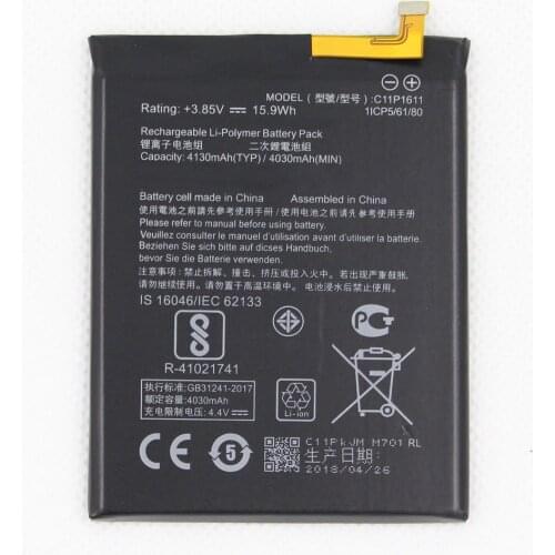 ISUNOO C11P1611 4130mAh Battery For ASUS Zenfone 3 Max Z3 Max ZC520TL X008DB Peg For ASUS 3 X008 X008D Z01B Battery With Tools