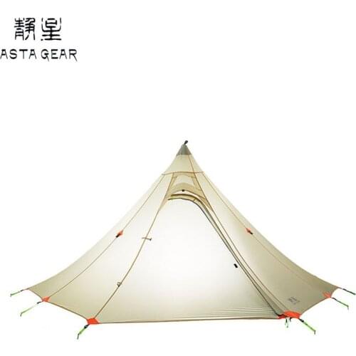 ASTA hexagon 20d silnylon no-see-um net 3 seasons / 4 seasons 1 person/2 person camping tent