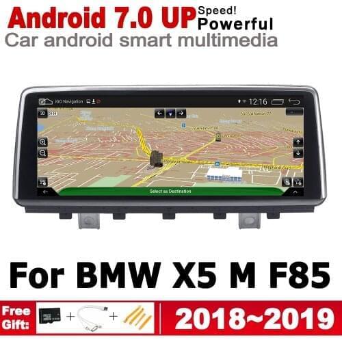 For BMW X5 M F85 2018 2019 EVO Android 7.0 up IPS car player original Style Autoradio gps navigation Bluetooth HD Screen Stereo