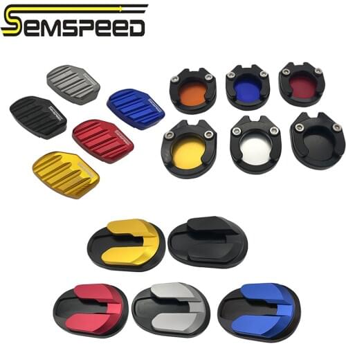 Motorcycle Side Stand Kit For Yamaha NVX155 125 150 AEROX Aerox155 125 Big Stand Extension Pads kickstand sidestand enlarger Pad