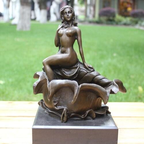 The beauty of the lotus fruit body bronze statue art abstract practical crafts Home Furnishing decoration decoration