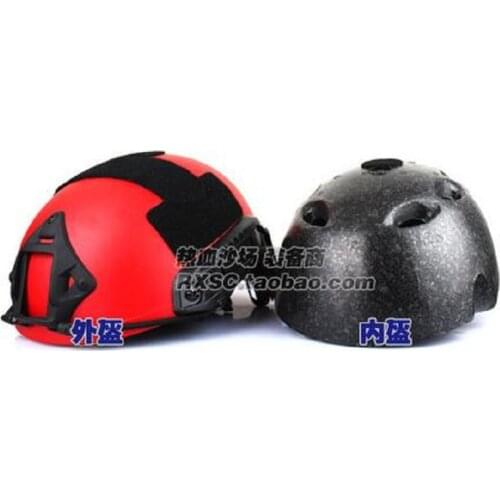 Quick helmet MH no hole rescue disaster relief field CS outdoor tactics red helmet Perforated