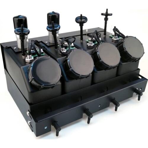 S31002 High Quality 1.5L 4 Colors UV Bulk Ink Tank Digital Printing Machine Ink Sub Tank With Float Agitator Motor Filter Board