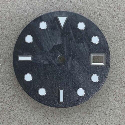 Watch Dial 28.5MM Green Luminous for NH35/4R36A Watch Movement Repair Part