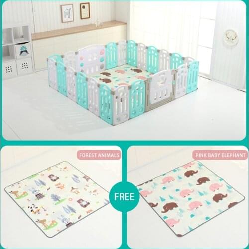 Baby Safety Guardrail Playpen Children Folding Indoor Playground Park Infant High Quality Multifunctional Barriers Game Fence