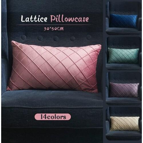 Dutch Fleece Diamond Shaped Cushion Cover Rectangle Sofa Living Room Decoration Pillowcase Nordic Hug Throw Home Pillow Case