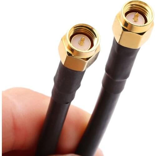 SMA Male To SMA Male RG58 Pigtail Cable 50cm Low-loss Antenna Cables