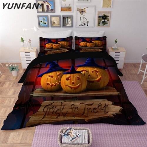 Pumpkin lantern lovely for kid bedding Sets home textile Sense of design bedclothes duvet cover quilt cover pillow cases