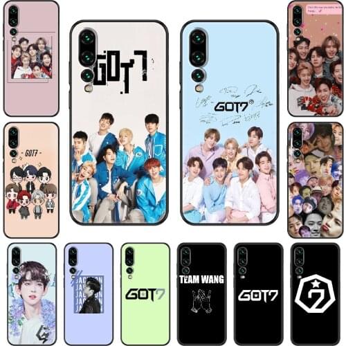 KPOP Got7 Seven Phone case For Huawei P 8 10 20 30 Smart Plus 2019 Z Lite Pro 2017 2019 black pretty bumper painting hoesjes