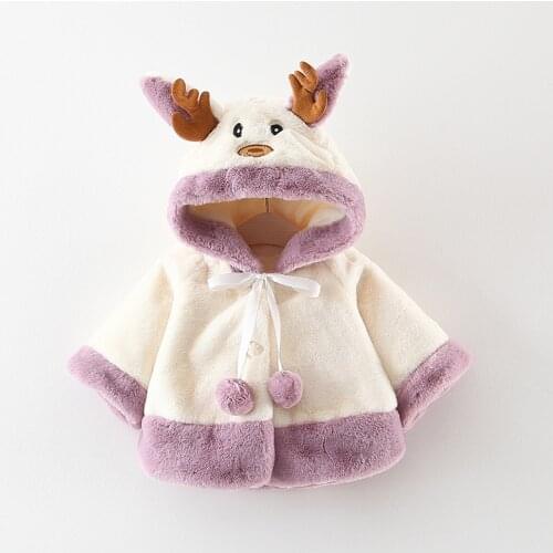 Fashion Christmas baby Winter Elk Jacket Boys Girls Coats Baby Cotton-Padded Warm Outerwear Children Casual Clothes