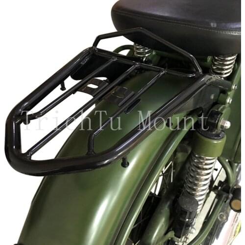 Motorcycle Luggage Rack Two-Up Seat Bracket Sissy Bar For Royal Enfield Classic 500 Desert Storm Pegasus 350 Gunmetal Gray