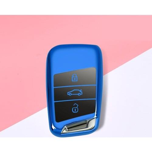 New TPU car key case for volkwalen Passat B8 VW Golf Gte car key case smart holder cover keychain car styling car accessories