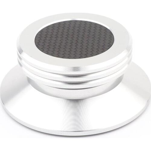 New carbon fiber aluminum alloy LP Vinyl Turntables Metal Disc Stabilizer Record Weight/Clamp HiFi