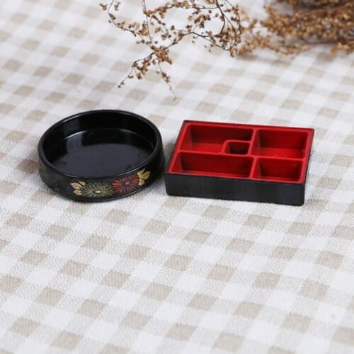 New Children DIY 1:12 Dollhouse Fast Food Toys Doll House baby Mini Rice Fries Lunch Boxes Dollhouse Miniatures Accessories