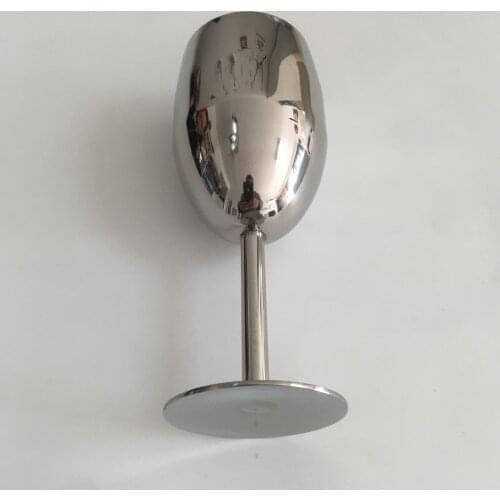 New Stainless Steel Wine Glass Goblets Champagne Goblet Cocktail Glasses Whiskey Cup