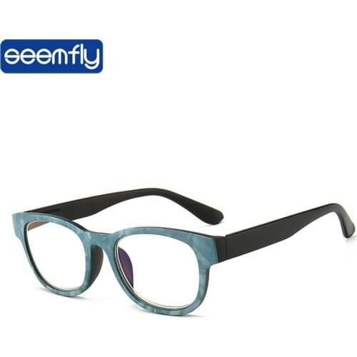 Seemfly Retro Classic Reading Glasses Women Men Anti Blue Light Optical Presbyopia Eyewear Frame Diopter +1.0 1.5 2.0 2.5 3 3.5