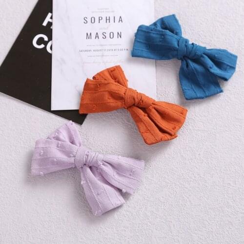 Solid Bow Baby Hair Clips For Girls Children Hair Pins Bowknot Infant Cute Hair Clip Kids Headwear Baby Girl Hair Accessories
