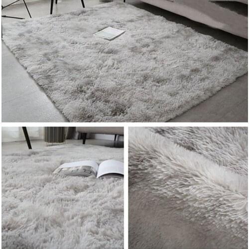 Plush Carpet for Living Room Fuffly Bedroom Rug Large Thicken Velvet Soft Floor Mat Kids Playing Mat Grey Khaki Carpet and Rugs