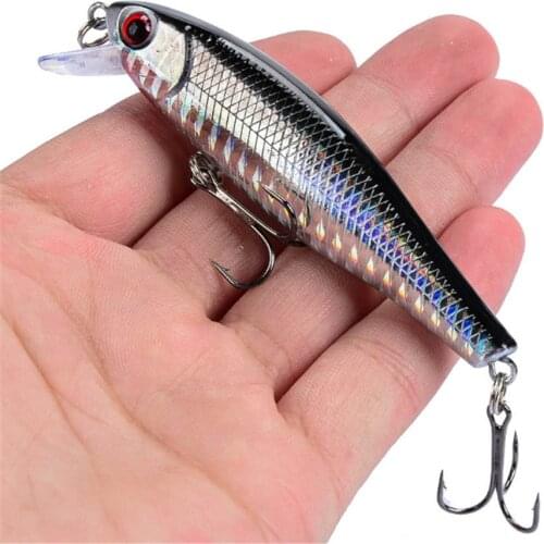 1Pcs Lifelike Artificial Laser Minnow Fishing Lure 8.5cm 9.2g Plastic Hard Bait Wobblers Crankbait Swimbait Pesca Tackle