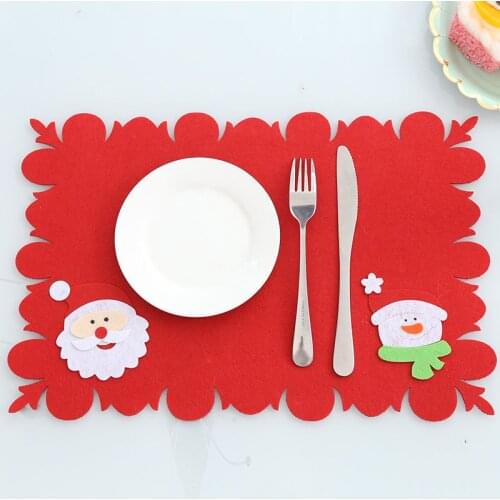 Christmas decorations Christmas table decoration new Christmas table mat knife fork mat Christmas household goods