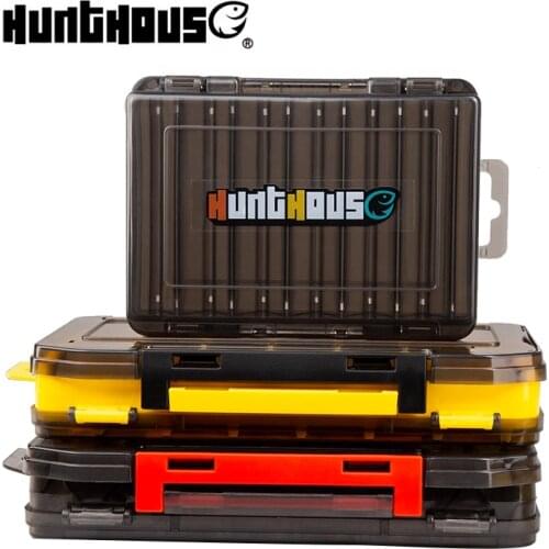 Hunthouse Fishing Accessories fishing box compartments lure Hook Boxes storage Double Sided High Strength Fishing Tackle
