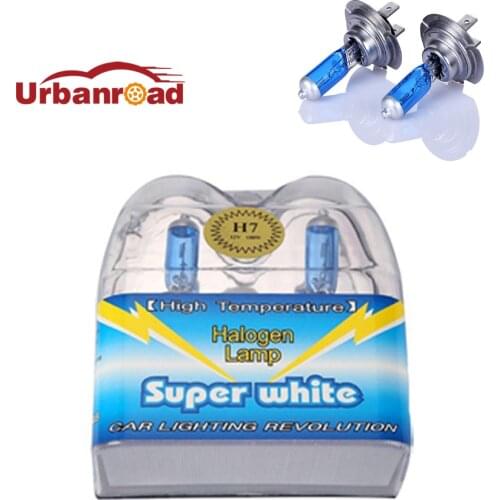 2pcs 6000k H7 12v 100w super white light halogen lamp xenon car H7 fog halogen bulb 6000k 100w xenon bulb Light Source