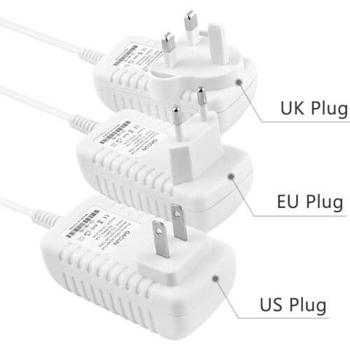 Universal Adapter Lights Transformer white cover US EU UK Plug Charger adapter Power Supply for DC12V 2A string LED light strips