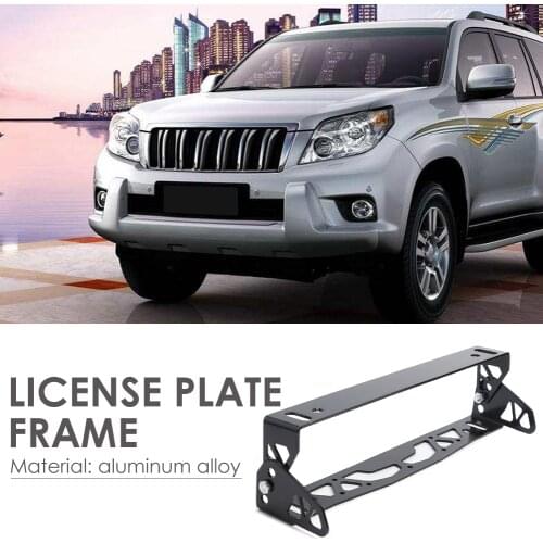 Universal Adjustable Tilt Aluminum License Number Plate Classic Colors Simple Enduring Mount Holder Bracket Kit