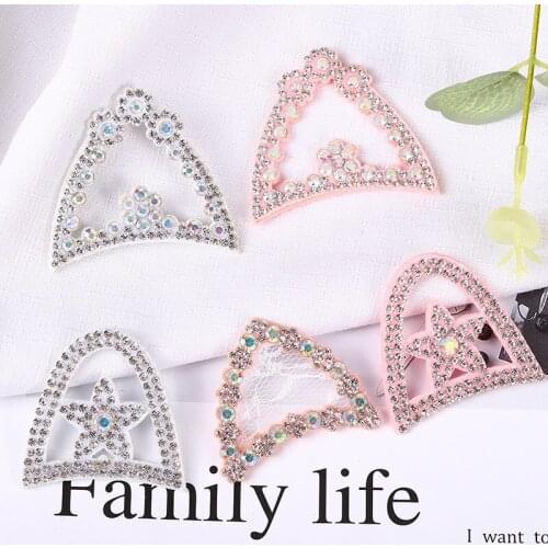High Quality 2pcs/bag Fashion Lace Hot Drilling DIY Cute Headband Hairpin Clothing Accessories Jewelry